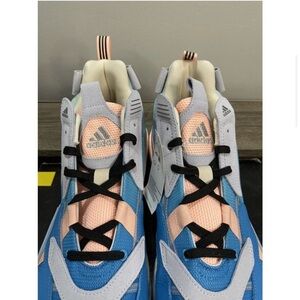 Adidas ZoneBoost Basketball Shoes Men’s Size 11 EG5887 Blue Cyan Orange RARE